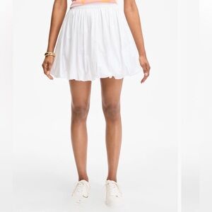 banana republic elastic-waist mini bubble skirt